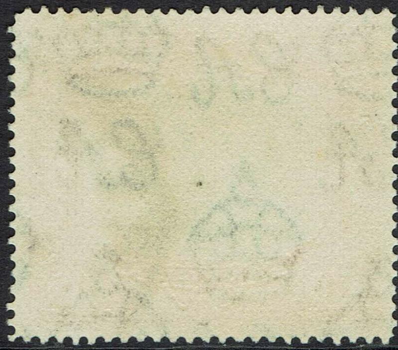 ZANZIBAR 1936 DHOW 10/- WMK MULTI SCRIPT CA USED 