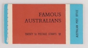 AUSTRALIA 1968 Famous Australians booklet $1 edition G68/3 MNH ** SG SB44(var)