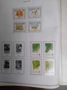 collection on pages Christmas Island 1988-91 mint most NH IW: CV $81