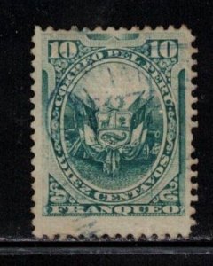 PERU Scott # 25 Used - Hinge Remnant