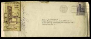 U.S. FDC #857 Planty #72a 1st Club of Printing House Craftsmen of New York Cover