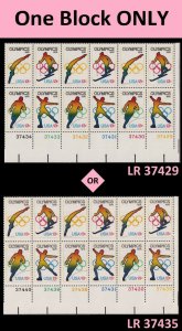 US 1695-1698 1698a Olympic Games 13c plate block 12 MNH 1976