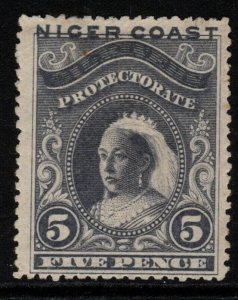 NIGER COAST SG49b 1894 5d LILAC p13½-14 MTD MINT