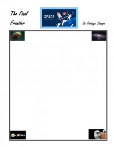 Topical - MAC's BLANK PAGES SPACE EXPLORATION on Stamps Supplement  