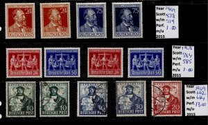 Germany #578,579,584,585,662,663,664.MLH & Used Issues