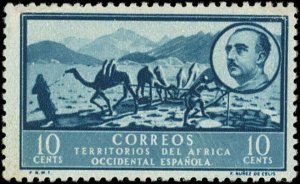 Spanish West Africa-Scott #4 F-VF/NH - 1950 10¢ Desert Well