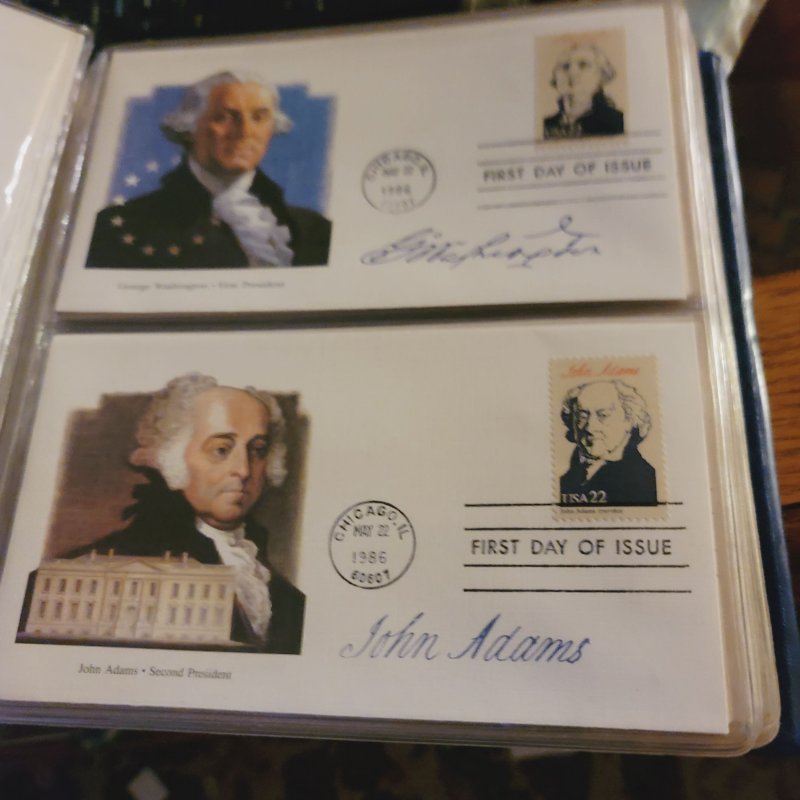 USA The Presidents of the US first day issue complete set with binder