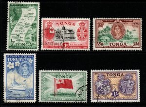 TONGA SG95/100 1951 TREATY OF FRIENDSHIP FINE USED