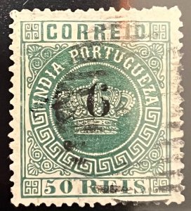 Portuguese India 1881-1882 SC 129a / Mun 83a Used