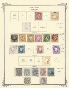 Portugal Collection 1867-1870 on Scott Specialty Page, Early Classics