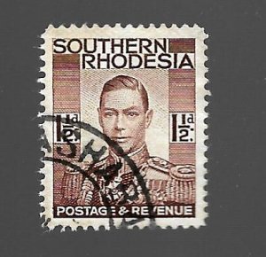 Southern Rhodesia 1937 - U - Scott #44