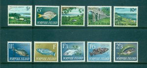 Norfolk Is. - Sc# 49-60. 1962-4 Fish. MNH $15.55.