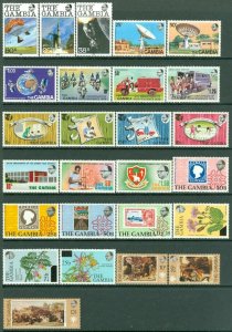 EDW1949SELL : GAMBIA Beautiful collection of ALL DIFF, VF MNH CPLT SETS & S/S