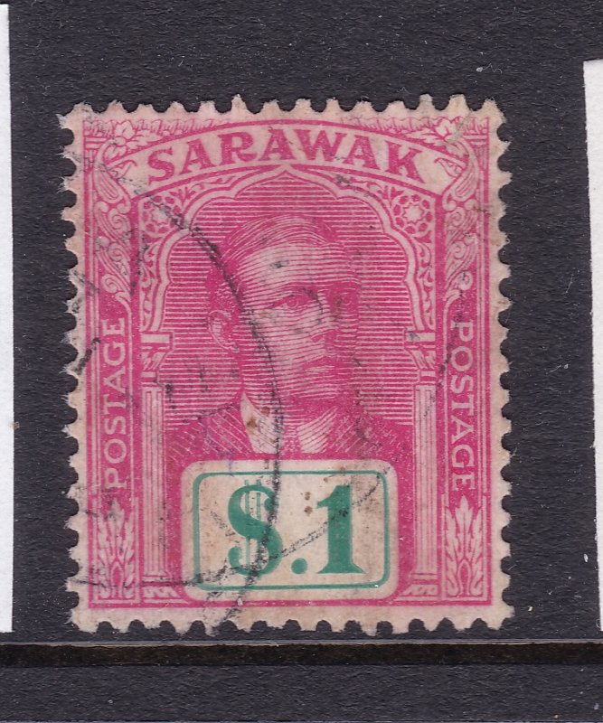 Sarawak a used $1 from the 1918 series