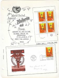 United Nations 102  FDC & Margin block