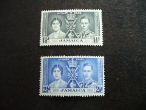 Stamps - Jamaica - Scott# 114-115 - Mint Hinged Part Set of 2 Stamps