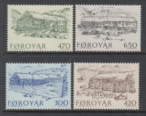 Faroe Islands 152-155 MNH VF