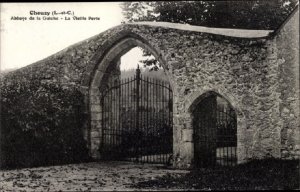 France Postcard Chouzy Loir et Cher, Guiche Abbey, the old Gate, Unused