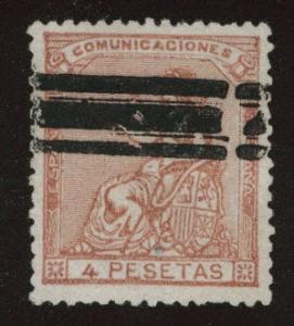 Spain 199 Bar cancel 4p Espana 1873