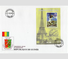 Guinea 1998 Events 1930/1939 American Athlete James Owens s/s Imperf. in FDC