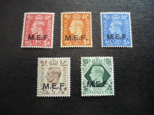 Stamps - GB Offices in Africa - Scott#1-3,5,7 - Mint Hinged Part Set of 5 Stamps