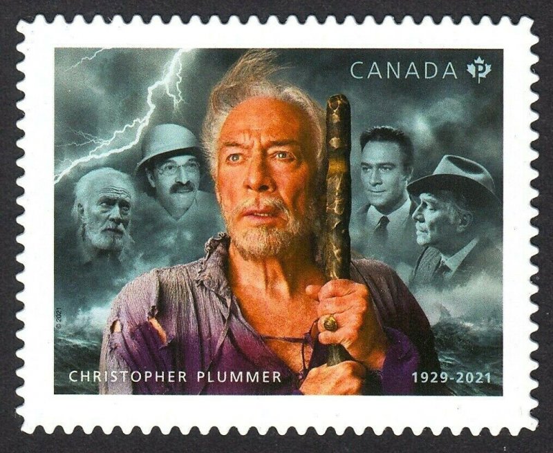 DIE CUT = CHRISTOPHER PLUMMER = FAMOUS ACTOR = KING LEAR = MNH  Canada 2021