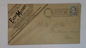 1892 Boston MA Johnson & Co. Anodyne Liniment Medicine Powder Advertising Cover