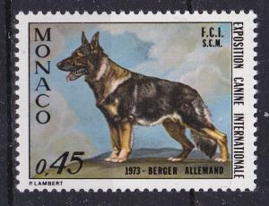 Monaco  879 MNH 1973 Intl. Dog Show