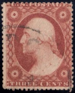 US 26A Early Classics Fine Used Light Cancel - I.D. Verified by 3c 1857 Exper...