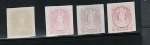 Nova Scotia #11DP Extra Fine Trade Sample Proofs In Four Colors - All Sound