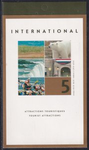 Canada 2003 Sc 1990 Un Bklt # 271 5-$1.25 Canadian Tourist Attractions Stamp MNH