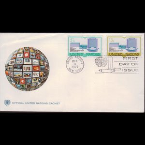 UN-NEW YORK 1977 - FDC - 281-2 Intellectual Property