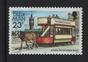 Isle of Man   #459  MNH  1991  railways  23p