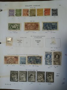 collection on pages Poland 1919-35 CV $180