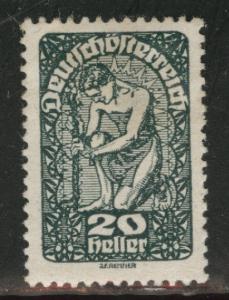 Austria Scott 208 MH* stamp dark green