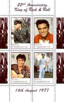 Turkmenistan 1999 22nd Death Anniversary of Elvis perf sh...