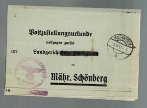 1940 Germany Cover Mauthausen Concentration Camp KZ Official Indictment Charges