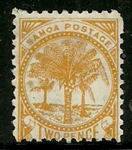 Album Treasures Samoa Scott # 13 2p Palms (brown orange) Mint Hinged