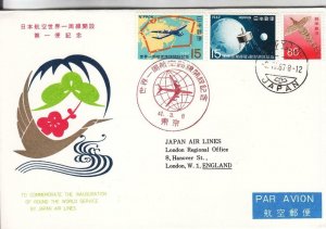 1967, 1st Flt., Tokyo, Japan to London, England, See Remark (40828)