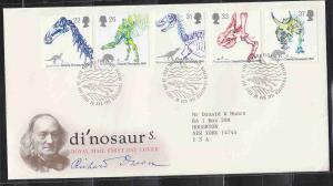 GREAT BRITAIN FDC DINOSAURS AAD0551