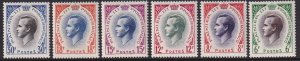 Sc# 334 / 339 Monaco 1955 Prince Rainier III complete MNH set CV $22.00