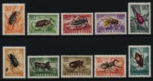 Hungary C136-45 MNH Insects, Beetles