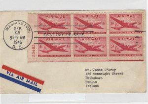 United States 1946 First Day of Issue Air Stamps Cover Ref: R4440