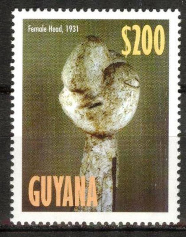Guyana 1998 Art Paintings P. Picasso Female Head S/S MNH