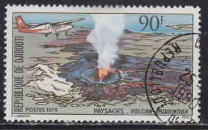 Dijabouti 492 Aircraft over Volcano 1979