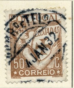 PORTUGAL;    1931 early ' Luciad ' issue fine used value 50c.