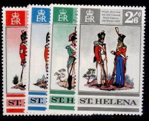 ST. HELENA QEII SG245-248, 1969 military uniforms set, NH MINT.