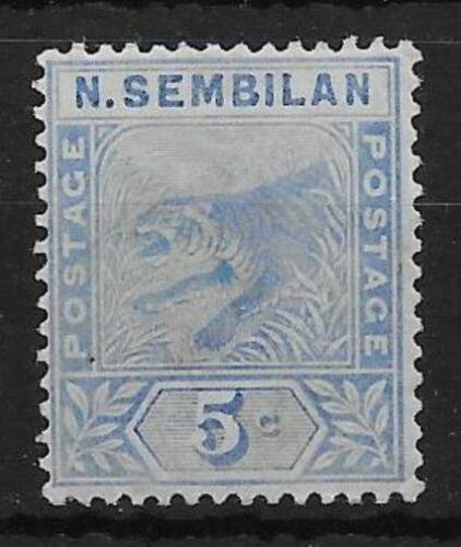 MALAYA NEGRI SEMBILAN SG4 1894 5c BLUE MTD MINT 