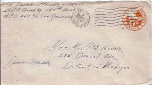 United States A.P.O.'s 6c Monoplane Air Envelope 1945 U.S. Army Postal Servic...