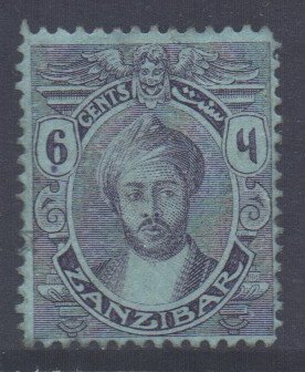 Zanzibar Scott 161 - SG281, 1921 Sultan 6c used